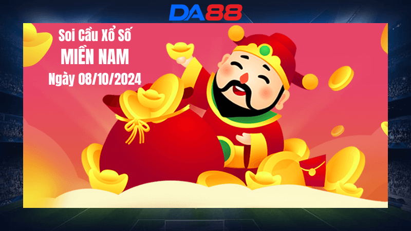 DA88 Dự đoán xổ số miền Nam hôm nay ngày 8/10/2024 [Dễ Trúng Nhất]